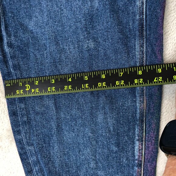 American Eagle Womens Mom Jeans Size 0 Denim Relaxed Distressed Straight Leg - Picture 6 of 16